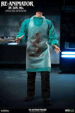 Preventa Infinite 1/6 Re-Animator Doctor Carl Hill modelo de figura de acción masculina versión de lujo.
