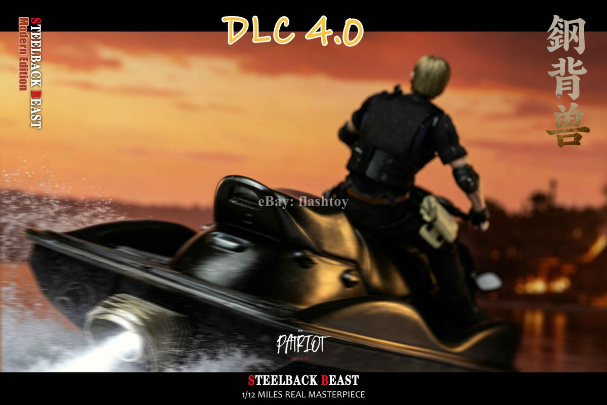 Preventa Patriot Studio 1/12 DLC 4.0 Motorboat Steelback Beast RPD Officer Leon