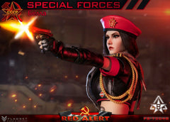 FLAGSET FS73048B 1/6 Red Alert Mobilize Troops Sniper modelo de figura de acción femenina