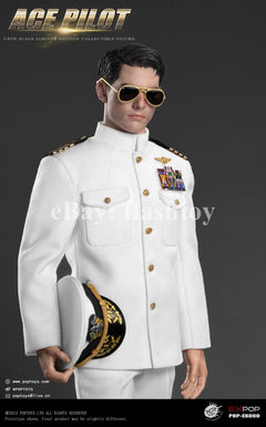 Presale POPTOYS EX060 1/6 ACE Pilot Mitchell The Gun Action Figure Uniform Ver.