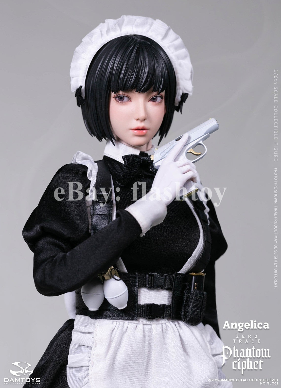 Presale DAMTOYS GLC01 1/6 Phantom Cipher Zero Trace  Angelica Action Figure Toy