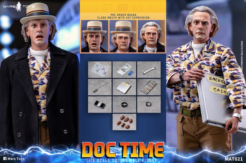 Mars Toys MAT021A 1/6 Back to School The Future Doctor Dr. Brown Action Figure