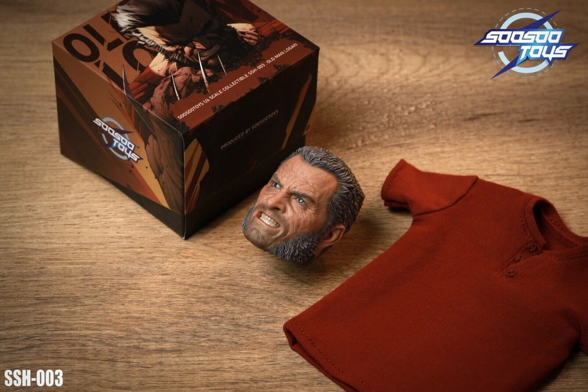 SOOSOOTOYS SSH-003 1/6 X Men Wolverine Old Logan Head Sculpt fit 12" Figure Body