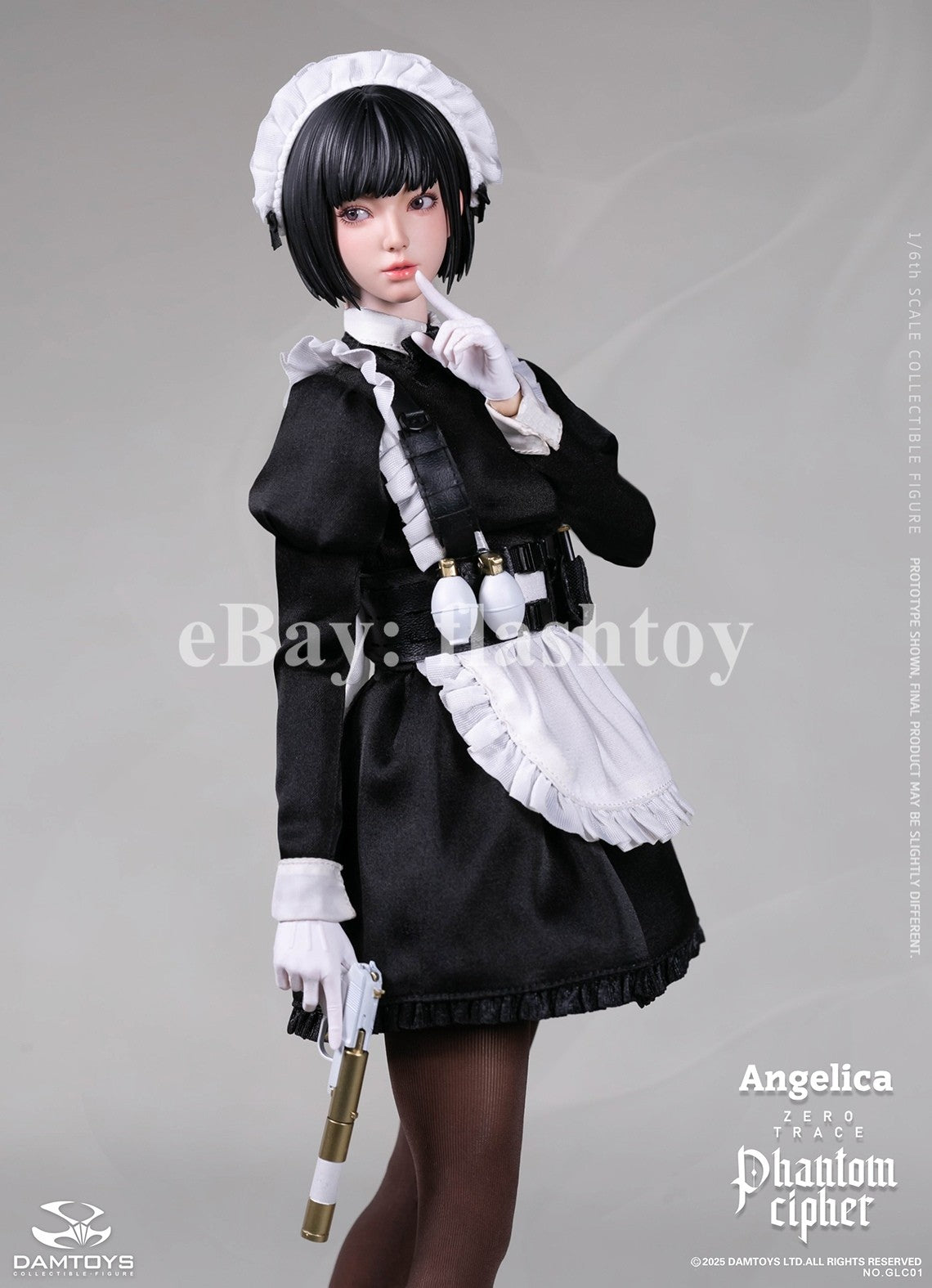 Presale DAMTOYS GLC01 1/6 Phantom Cipher Zero Trace  Angelica Action Figure Toy