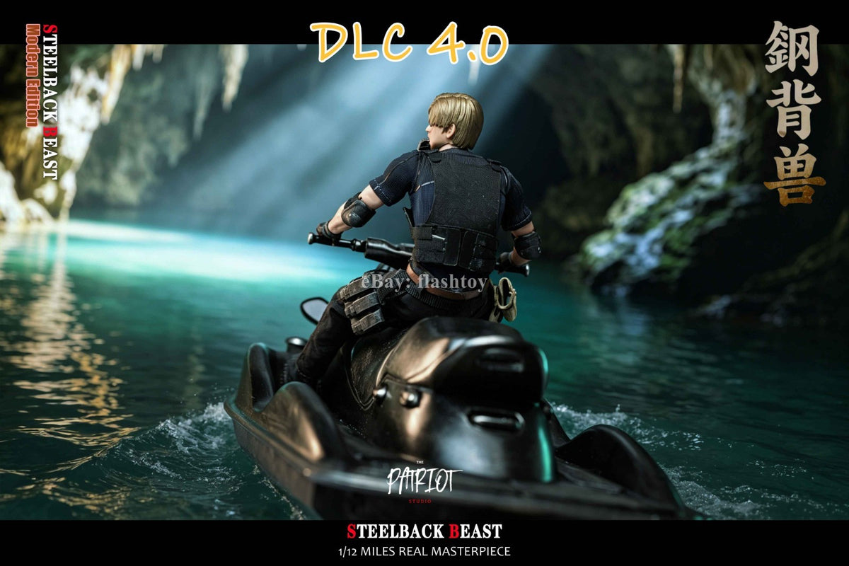 Preventa Patriot Studio 1/12 DLC 4.0 Motorboat Steelback Beast RPD Officer Leon