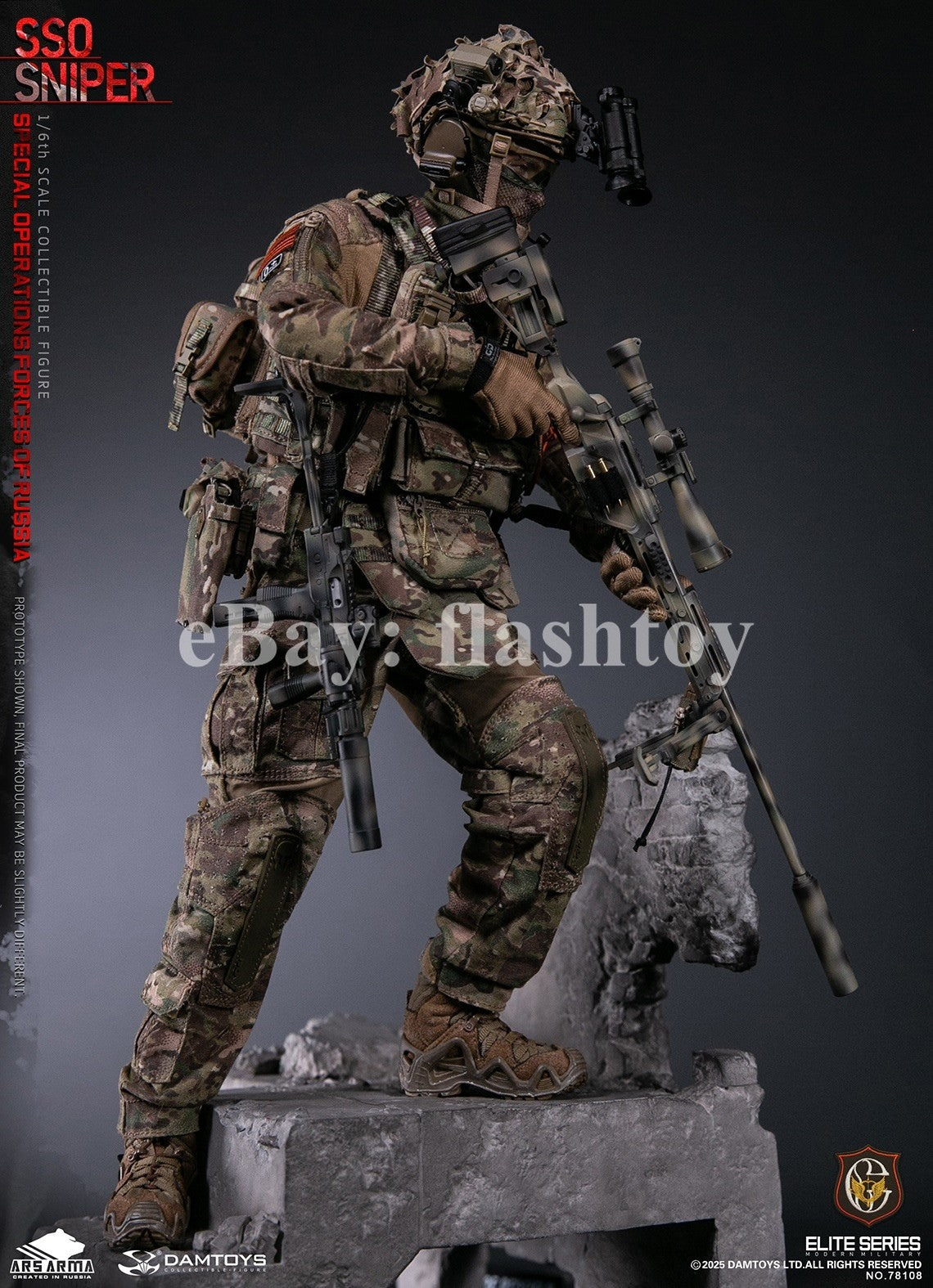 Presale DAMTOYS 78108 1/6 Special Operations Forces of Russia SSO Sniper Model