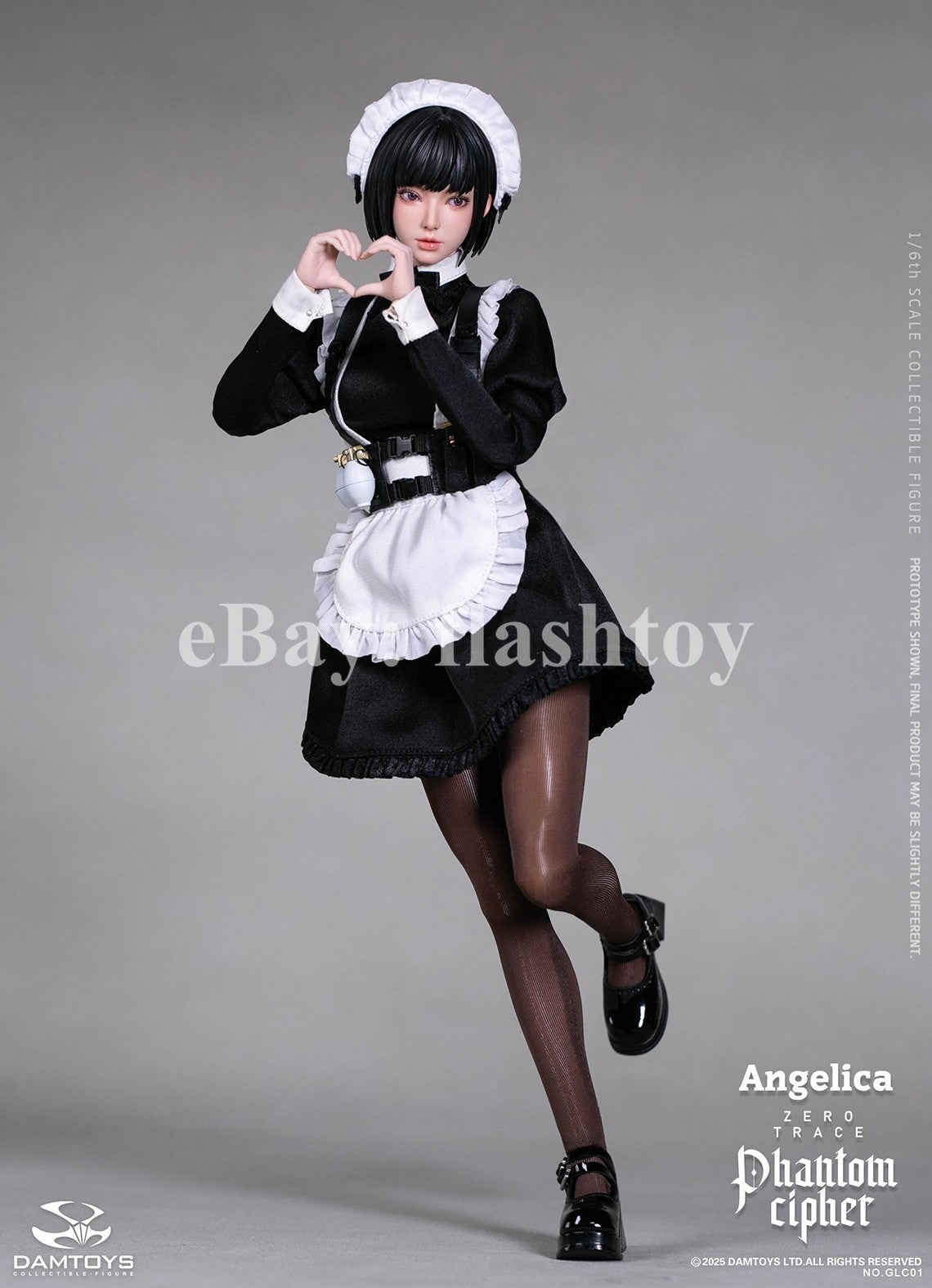 Presale DAMTOYS GLC01 1/6 Phantom Cipher Zero Trace  Angelica Action Figure Toy