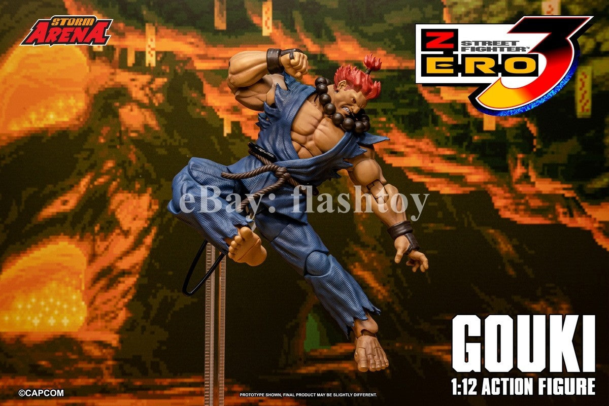 Preventa STORM ARENA SFSA07 1/12 Street Fighter Zero 3 Gouki modelo de figura de acción