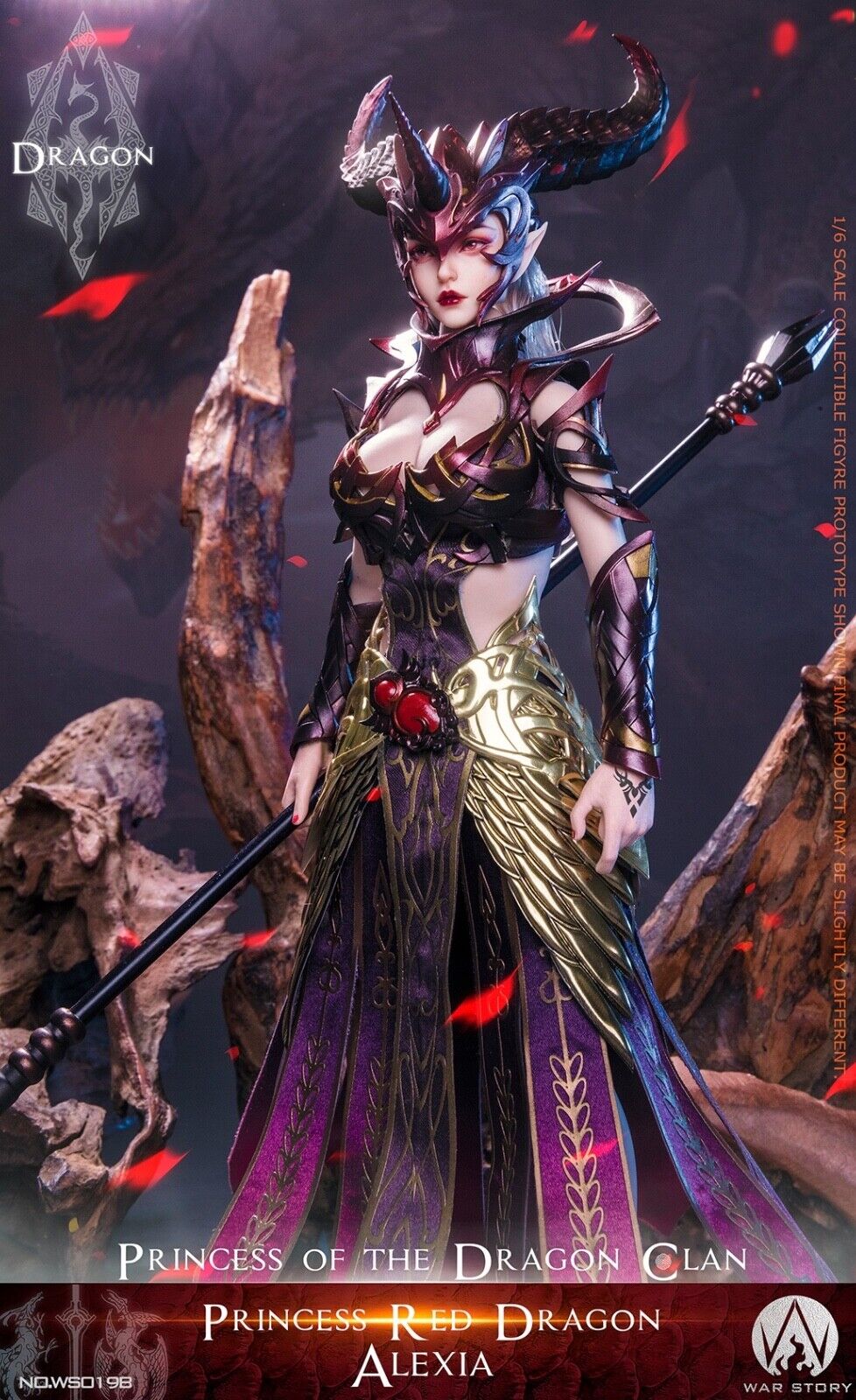 WAR STORY WS019B 1/6 Red Dragon Princess Alexia Collectible Female Action Figure