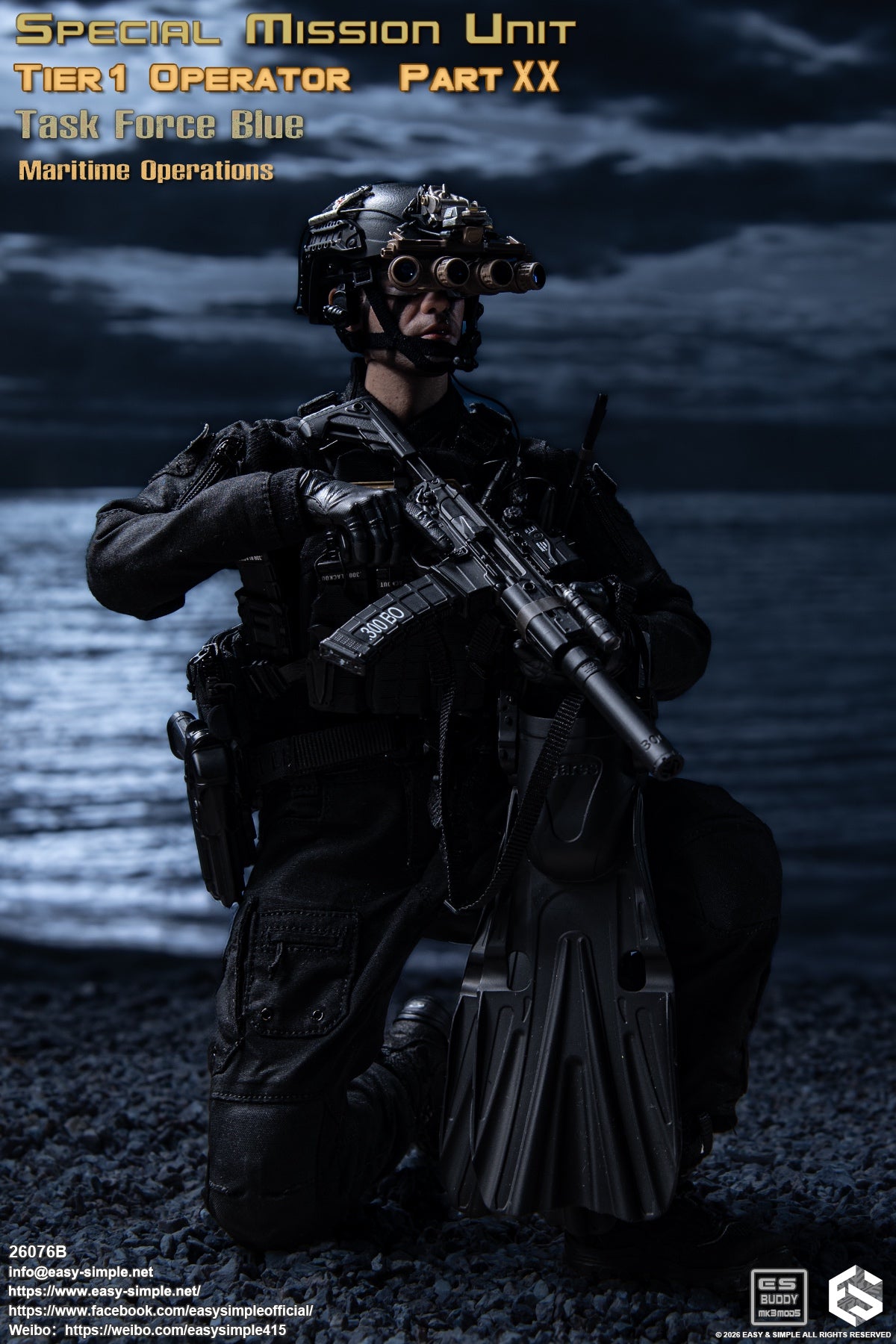 Preventa Easy&Simple 26076B 1/6 Special Mission Unit Tier1 Operator figura de acción
