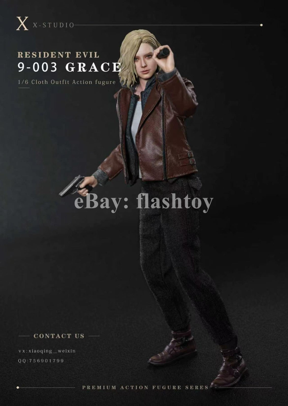 Preventa X-STUDIO 1/6 Investigative Reporter Grace modelo de figura de acción femenina RE9