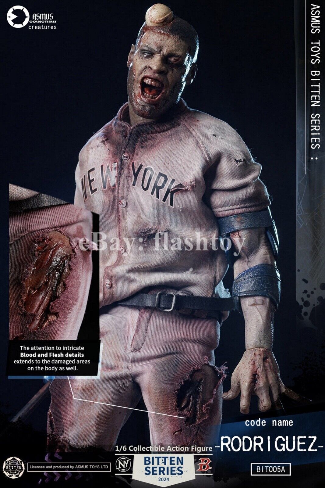 Asmus Toys BIT005A 1/6 The Bitten Rodriguez Collectible Action Figure Model Toy