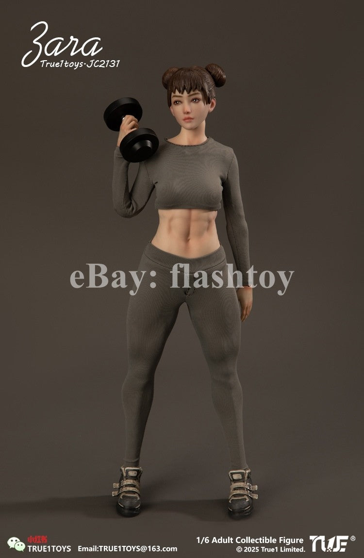 Presale True1Toys JC2131 1/6 Sporty Girl ZARA Action Figure Model Brown Hair Ver