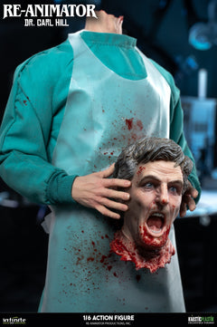 Preventa Infinite 1/6 Re-Animator Doctor Carl Hill modelo de figura de acción masculina versión estándar.