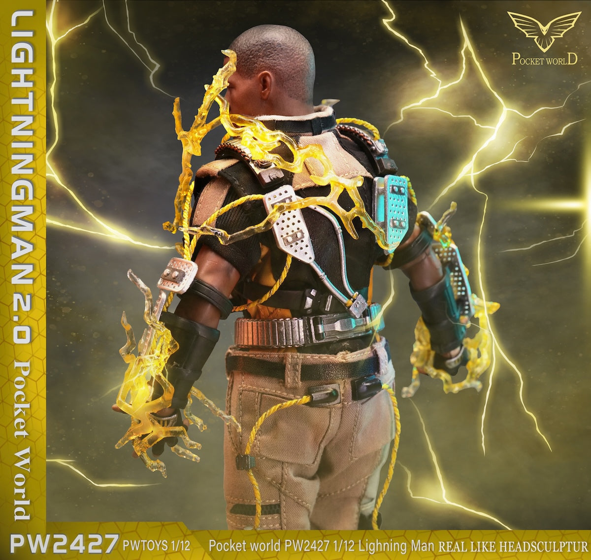 PWTOYS PW2427 1/12 Spider Man Electro 2.0 Collectible Male Action Figure Model