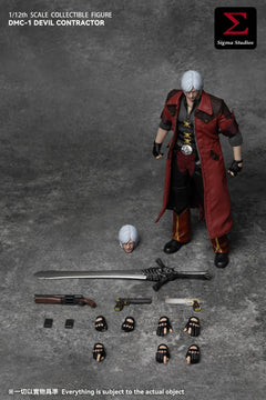 Preventa Sigma DMC-1 1/12 The Devil Crimson Dante May Cry modelo de figura de acción