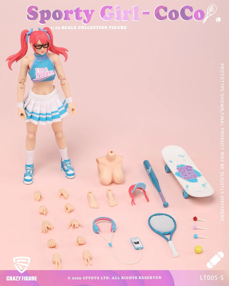 Presale CFTOYS LT005S 1/12 Sport Girl CoCo Collectible Female Action Figure Toy