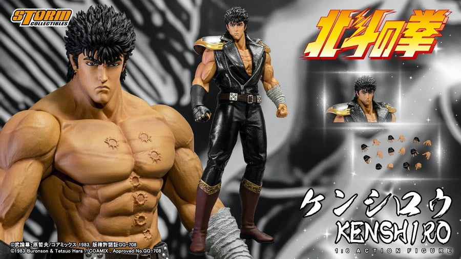 Storm Toys BTFN01 1/6 Fist of the North Star Kenshiro 12" modelo de figura de acción