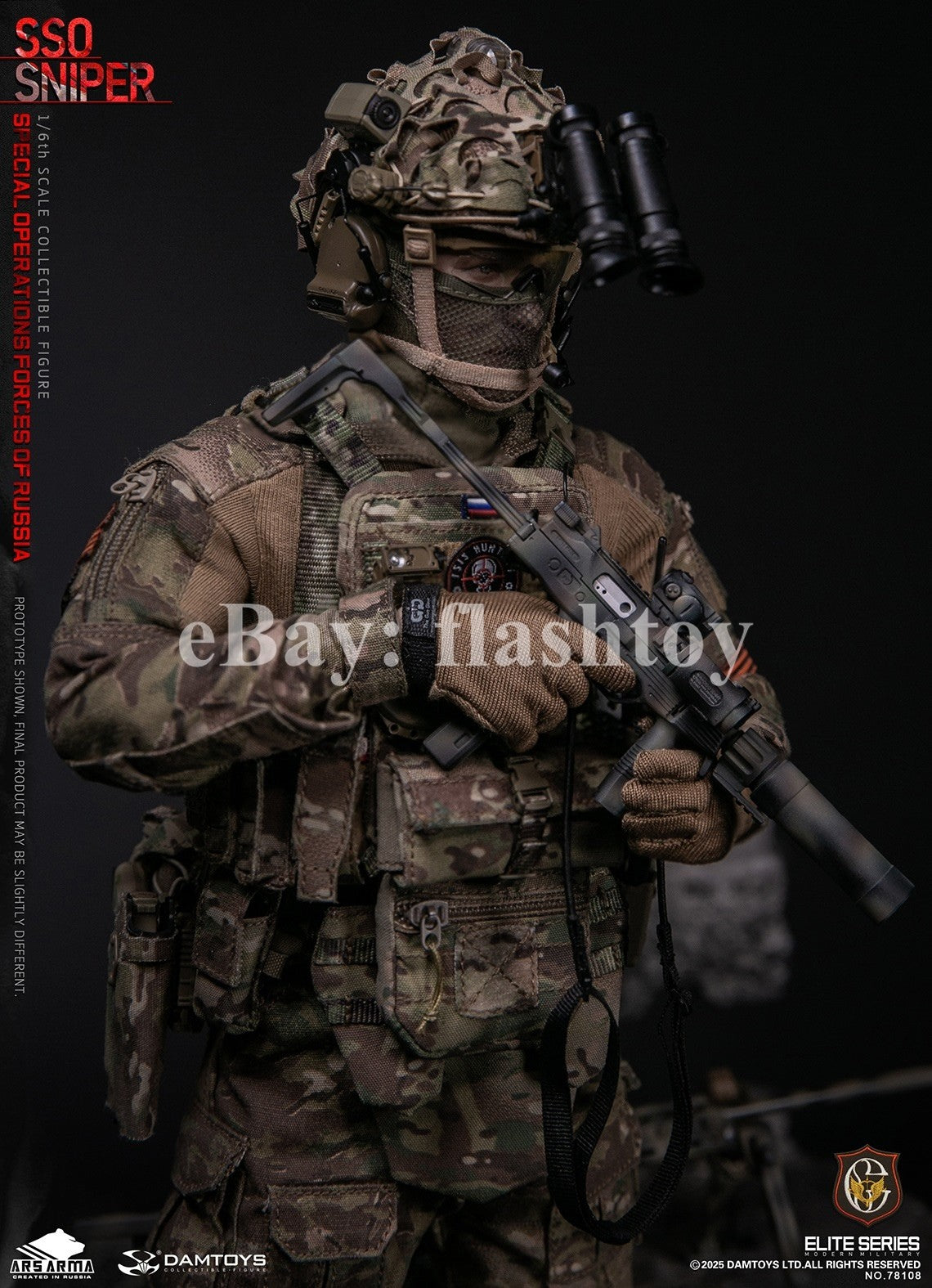 Presale DAMTOYS 78108 1/6 Special Operations Forces of Russia SSO Sniper Model