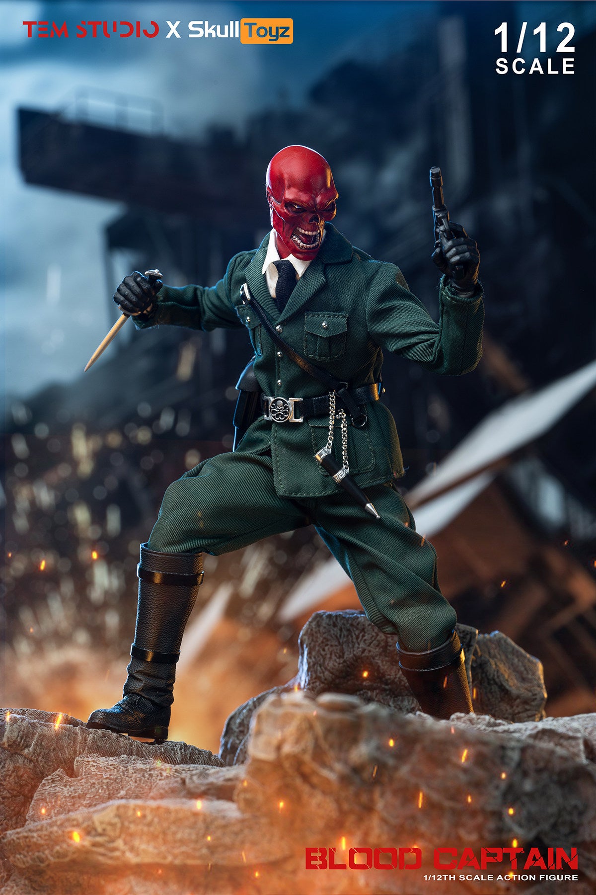 Preventa TEM STUDIO TEMS007A 1/12 Hell Flame Killer Karl Ruprect Kroenen figura