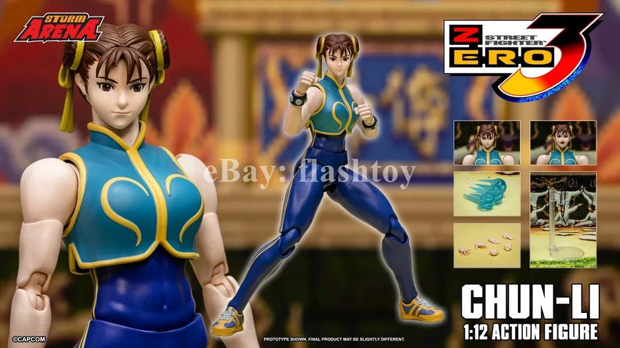 Preventa Storm Arena SFSA06 1/12 Street Fighter Zero 3 CHUN-LI figura de acción