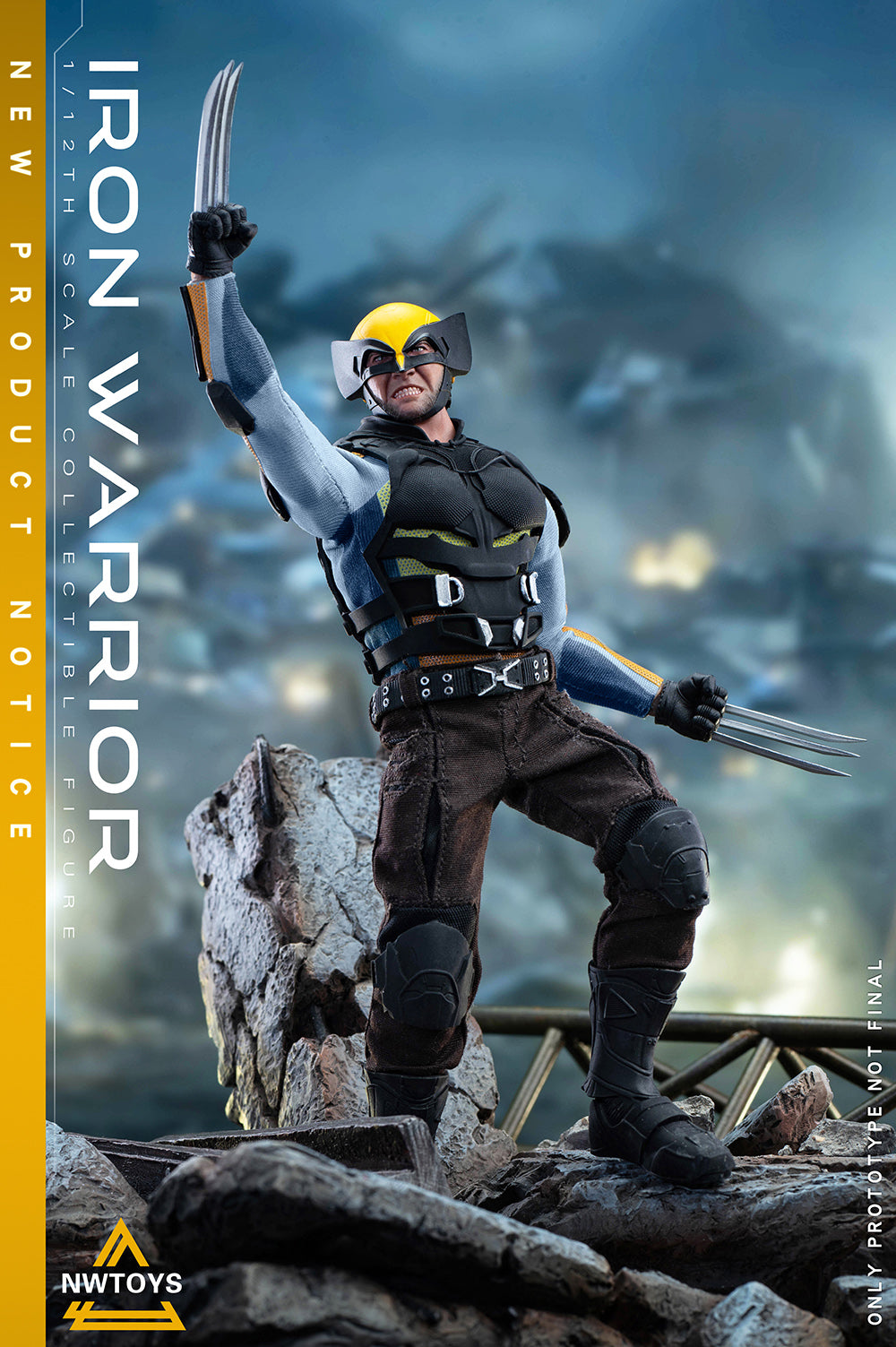 Nwtoys 1/12 Iron Warrior Logan figura de acción masculina de colección