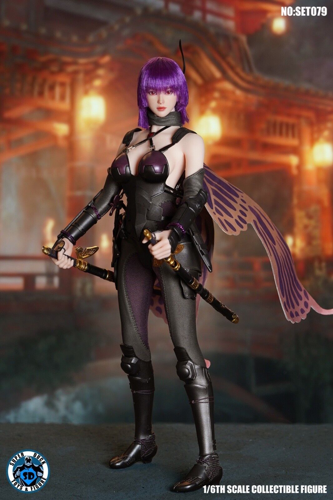 SUPER DUCK SET079 1/6 Sexy Female Ninja Clothes &amp; Head Sculpt Accessories