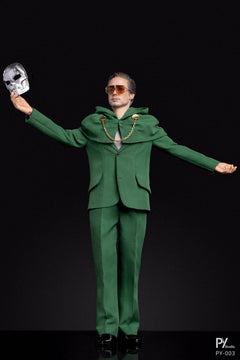 Preventa PY STUDIO PY-003 1/6 Green Robed Masked Stranger modelo de figura de acción