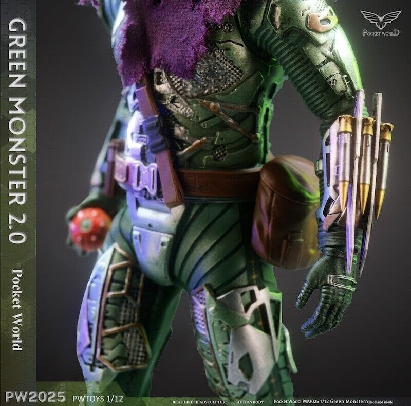 PWTOYS PW2025 1/12 Norman Osborn Green Goblin 6" Male Action Figure Model Toy