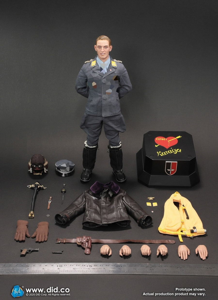 DID D80190 1/6 WWII German Luftwaffe Ace Pilot Erich Hartmann figura de acción