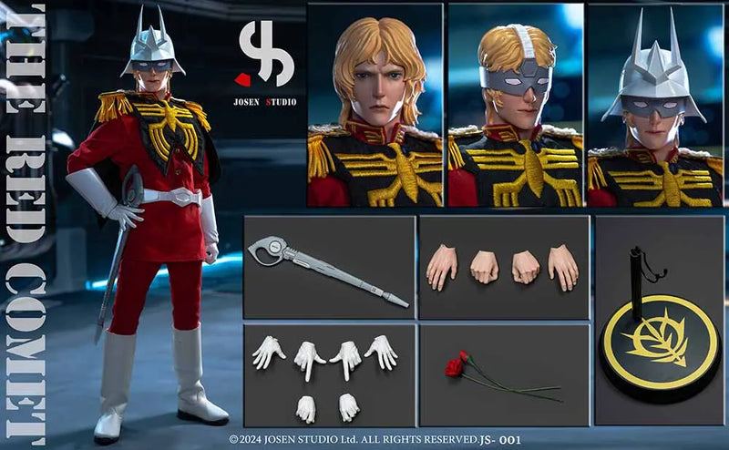 JOSEN STUDIO JS001 1/6 Char Aznable Collectible Male Action Figure Model Toy