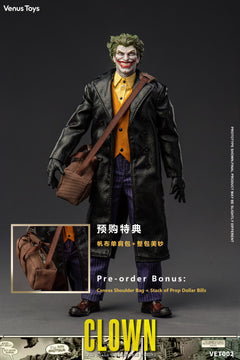 Preventa Venus Toys VET002 1/12 The Clown Comic Villain 6" modelo de figura de acción
