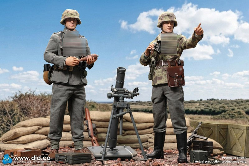Preventa DID D80195 1/6 WWII German GD Infantry Mortarman Bruno figura de acción