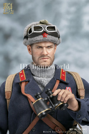 ALERT LINE AL100042 1/6 WWII Soviet Mountain Infantry Officer Action Figure Toy