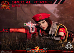 FLAGSET FS73048B 1/6 Red Alert Mobilize Troops Sniper modelo de figura de acción femenina
