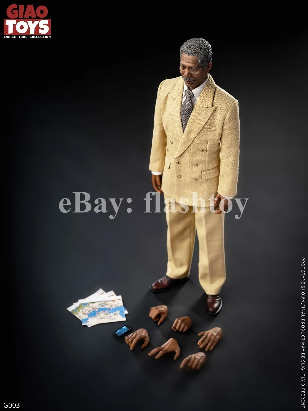 Presale GIAO TOYS G003 1/6 Technical Director Lucius Fox 12" Action Figure Model