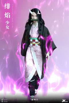 Presale JKTOYS K-017 1/6 Demon Kamado Nezuko Slayer Cosplay Action Figure Model