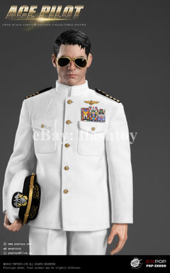 Presale POPTOYS EX060 1/6 ACE Pilot Mitchell The Gun Action Figure Uniform Ver.