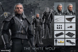 BUZZTOYS BUZ001 1/6 The Witcher The White Wolf Geralt Henry 12" Action Figure