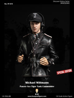 Facepoolfigure FP019B 1/6 Panzer Ace Tiger Tank Commander Wittmann figura de acción