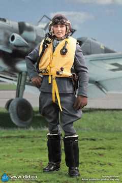 DID D80190 1/6 WWII German Luftwaffe Ace Pilot Erich Hartmann figura de acción