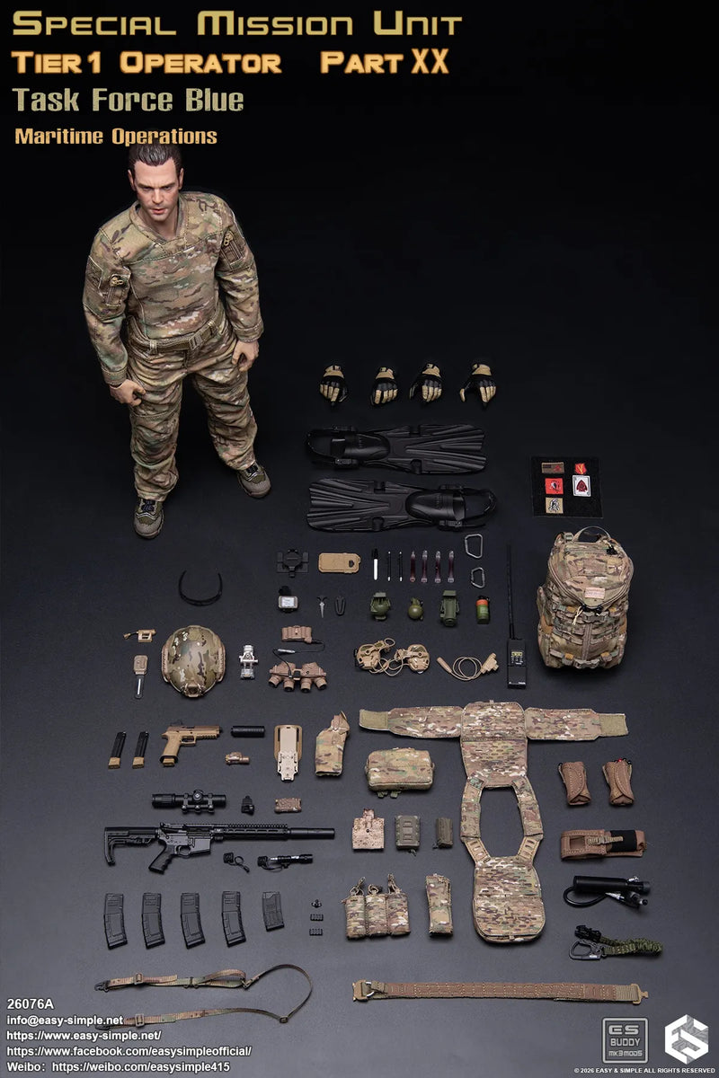 Presale Easy&Simple 26076A 1/6 Special Mission Unit Tier1 Operator Figure Toy