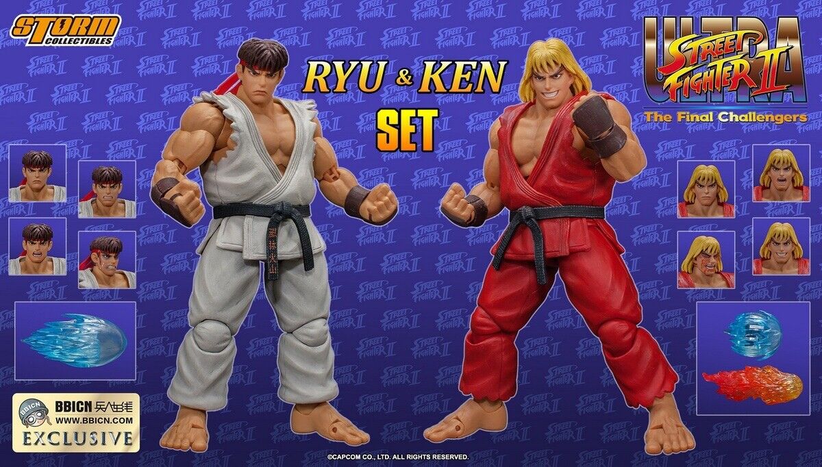 Storm Toys CPSF25 1/12 Street Fighter RYU &amp; KEN Double Set Action Figures WF2023