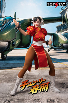Presale TOYSTAY TS-011C 1/6 Kung Fu Girl Chun Li Female Action Figure Toy Red Ver.