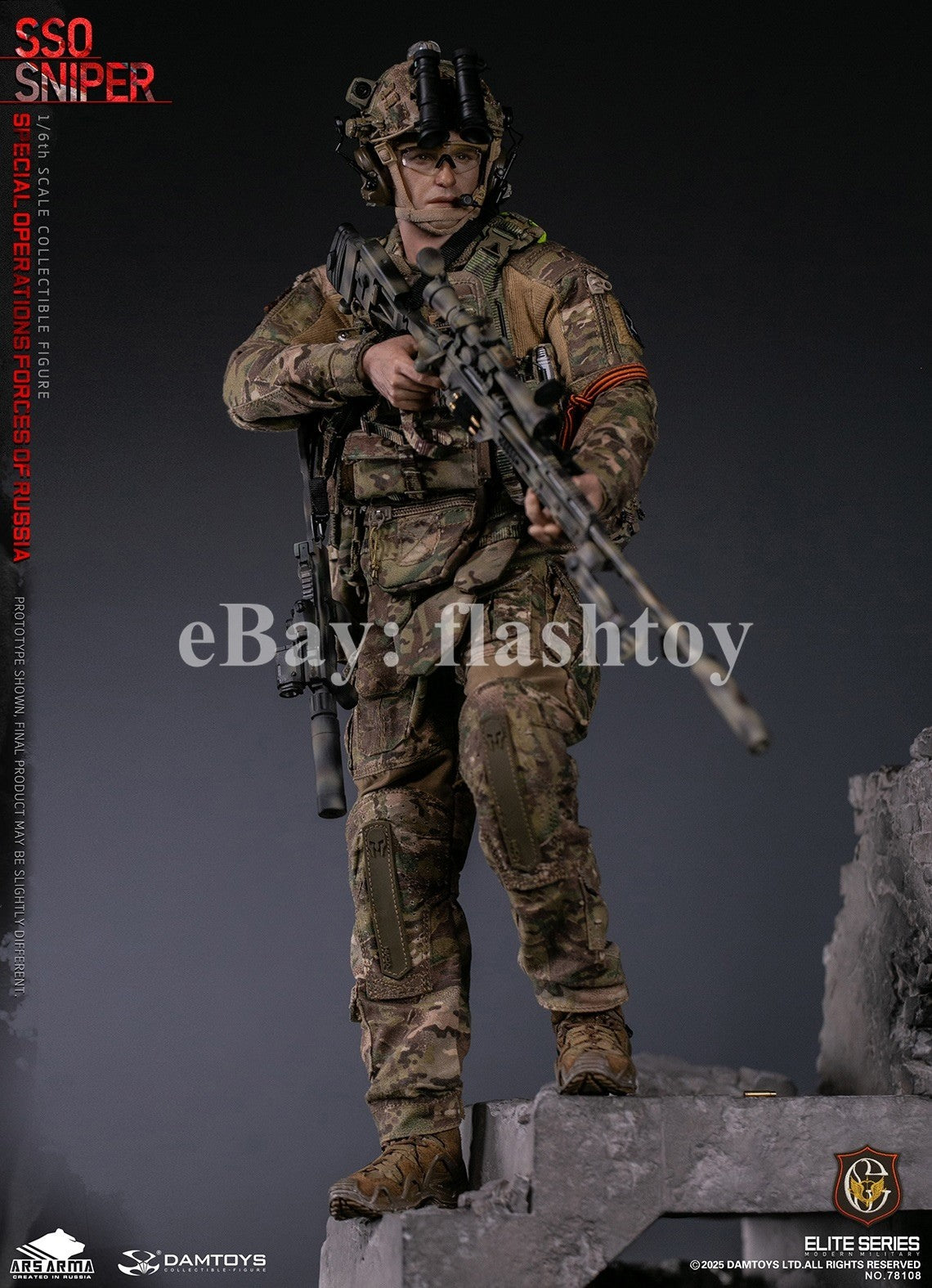 Presale DAMTOYS 78108 1/6 Special Operations Forces of Russia SSO Sniper Model