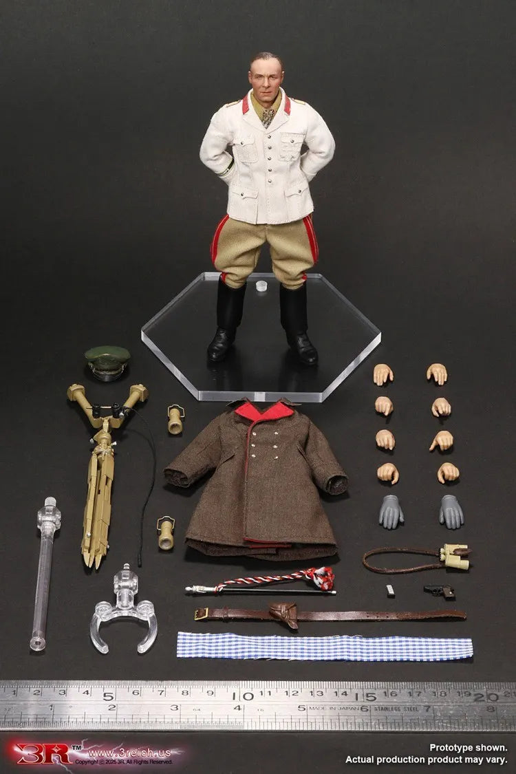 3R TG80004 1/12 Erwin Rommel The Desert Fox 6" Male Action Figure Model Toy