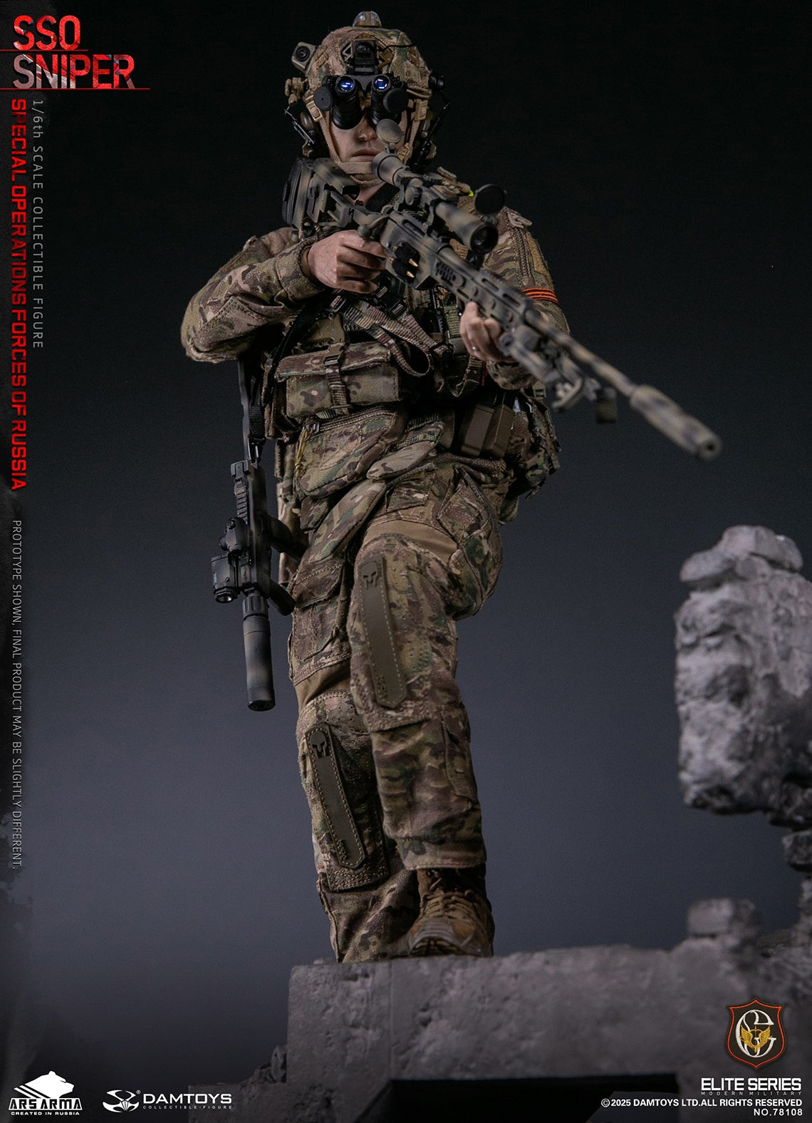 Presale DAMTOYS 78108 1/6 Special Operations Forces of Russia SSO Sniper Model