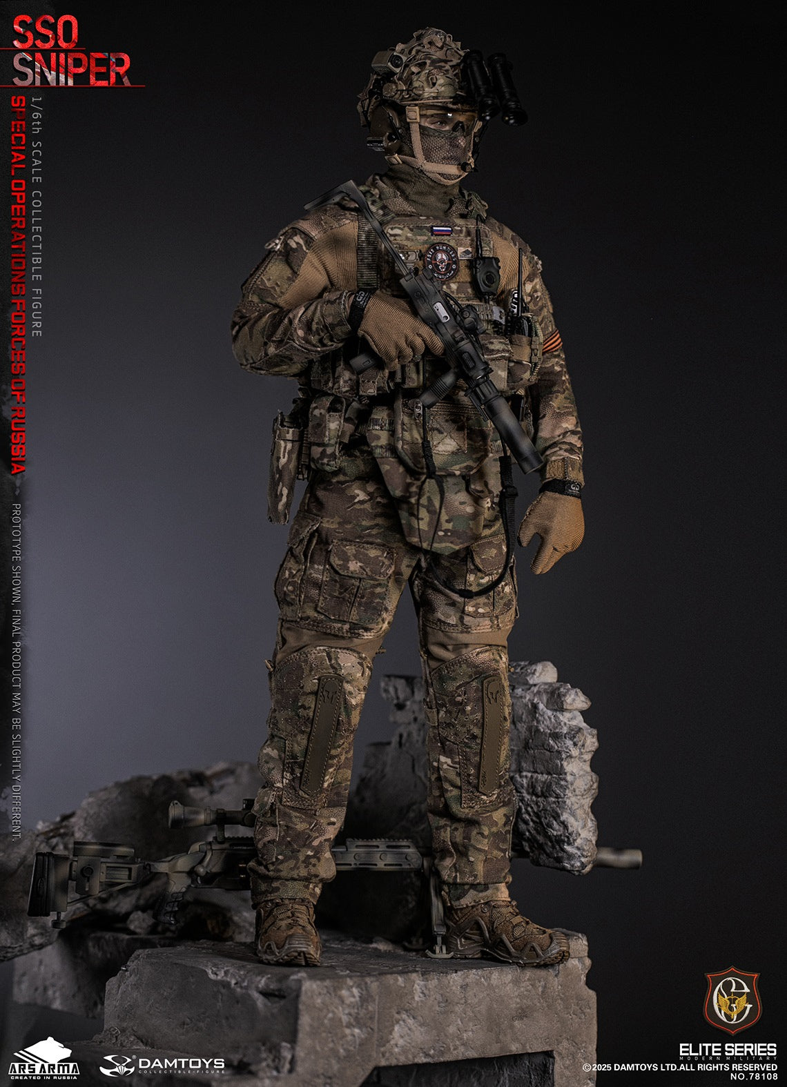 Presale DAMTOYS 78108 1/6 Special Operations Forces of Russia SSO Sniper Model