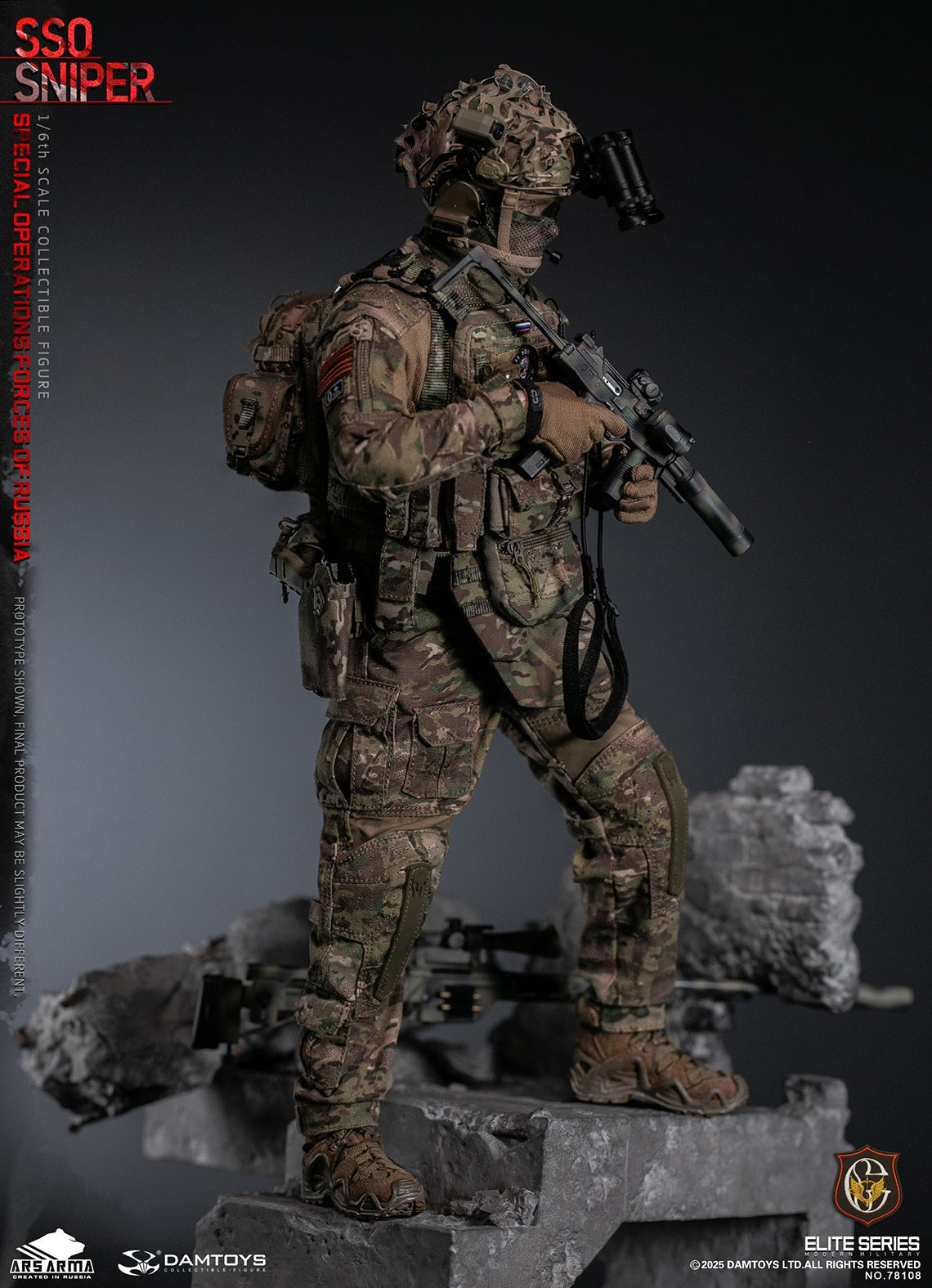 Presale DAMTOYS 78108 1/6 Special Operations Forces of Russia SSO Sniper Model