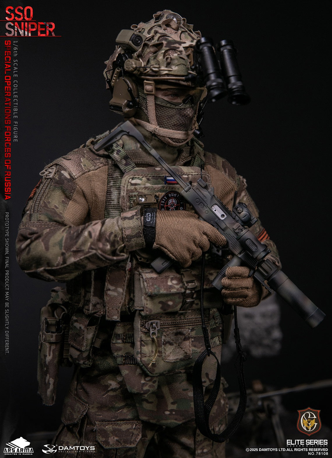 Presale DAMTOYS 78108 1/6 Special Operations Forces of Russia SSO Sniper Model